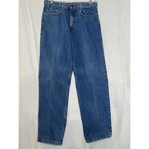 Loose Fit Kirkland Signature Men Blue Denim Jeans Size 32 X 30 (by measurements)